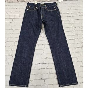 AE77 The Classic Japanese Selvedge Jeans Button Fly Blue MENS SIZE 30X32